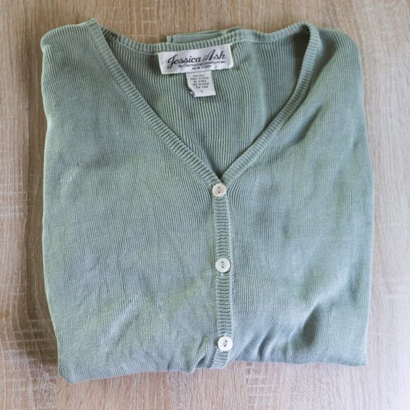 VTG Jessica Ash Silk Cardigan - Picture 4 of 6